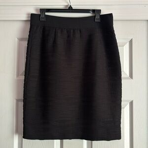 Black Textured Skirt Size 12